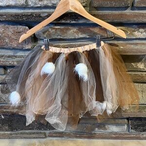 Pottery Barn Kids Lion Costume Brown and Cream Tulle Tutu Skirt